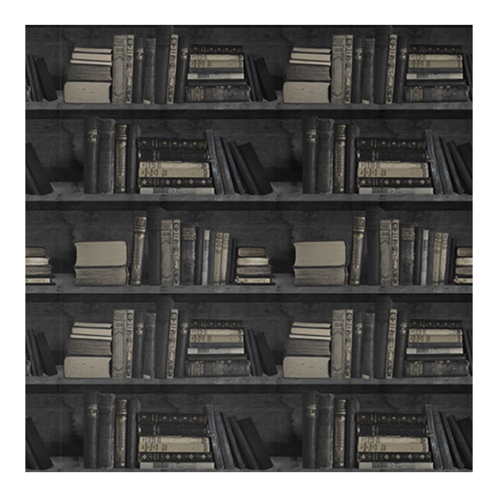 Bookcase Wallpaper Dark Accessories Astyle Art Living