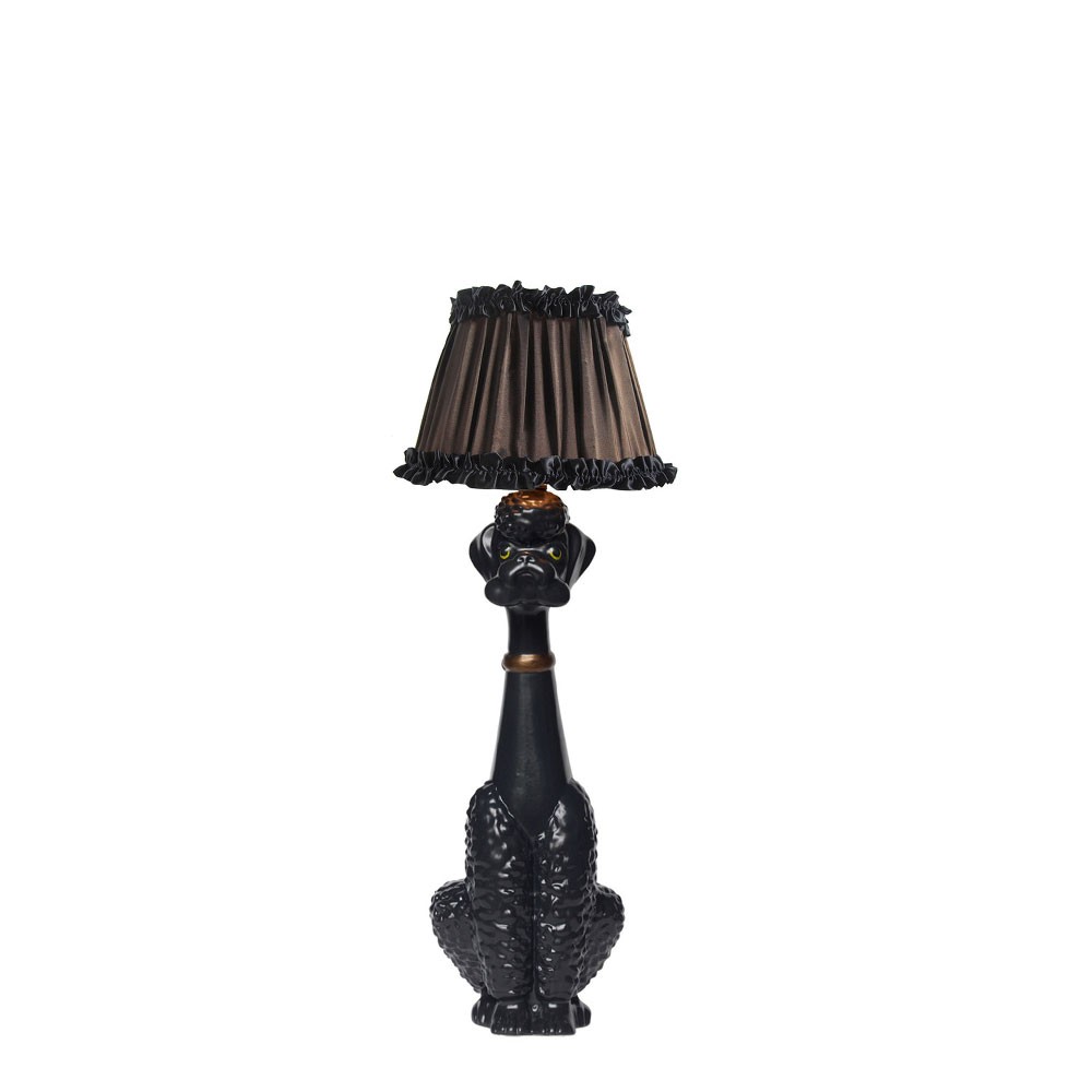 Poodle Lamp - Black