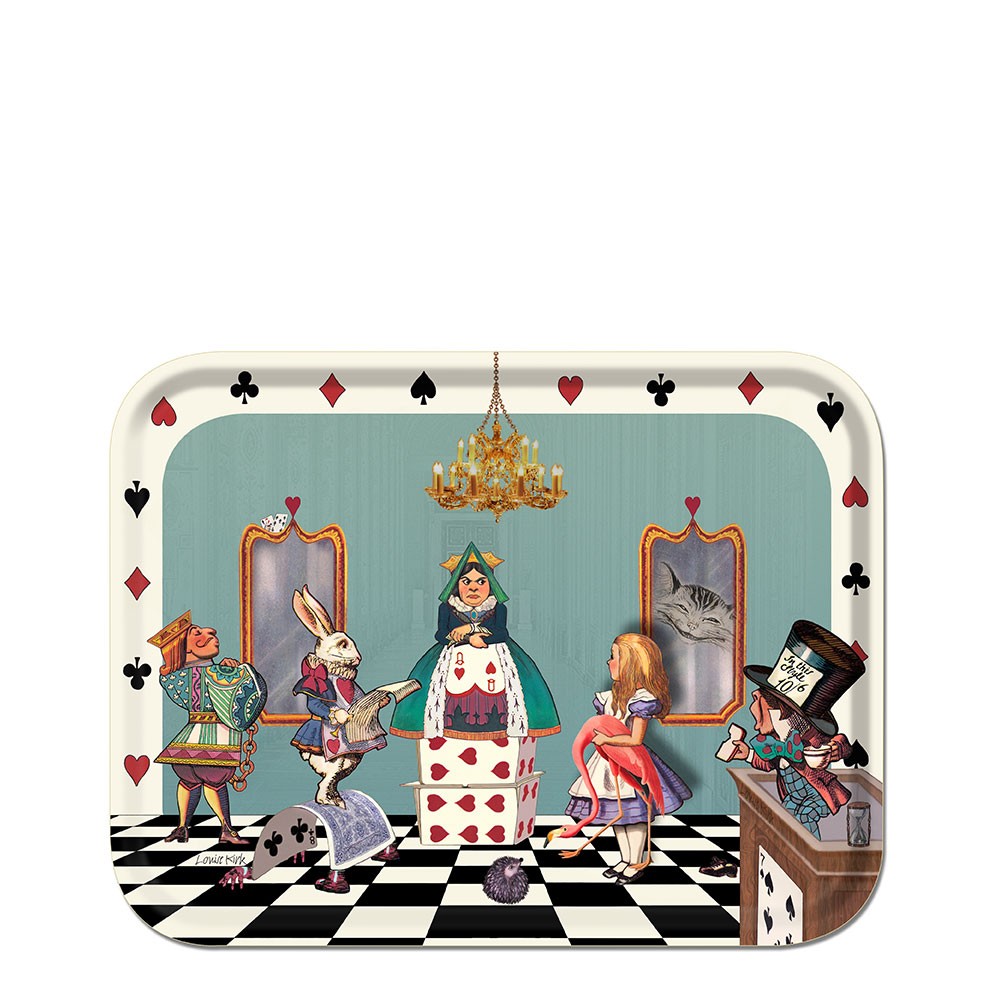 Alice in Wonderland tray – Alice in the court of hearts