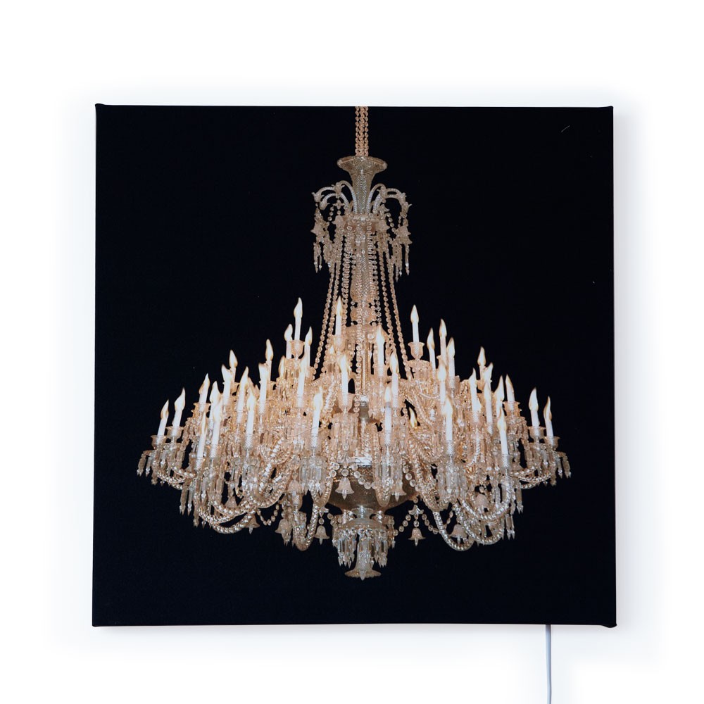 Grand Chandelier Glo-Canvas Black