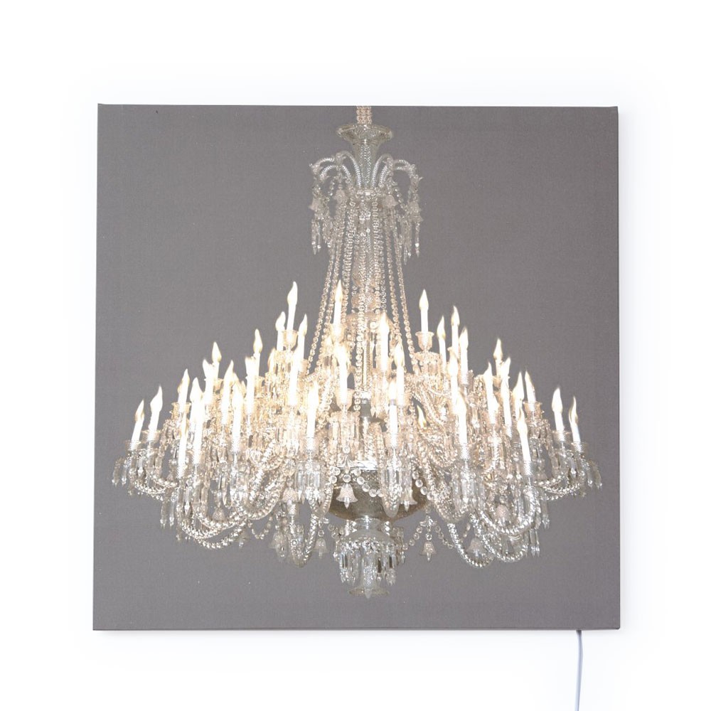 Grand Chandelier Glo-Canvas Grey