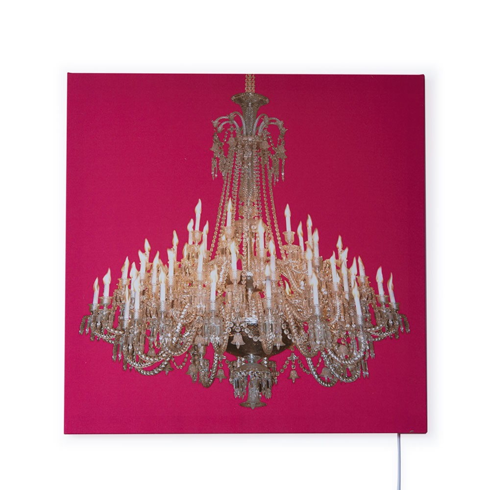 Grand Chandelier Glo-Canvas Pink