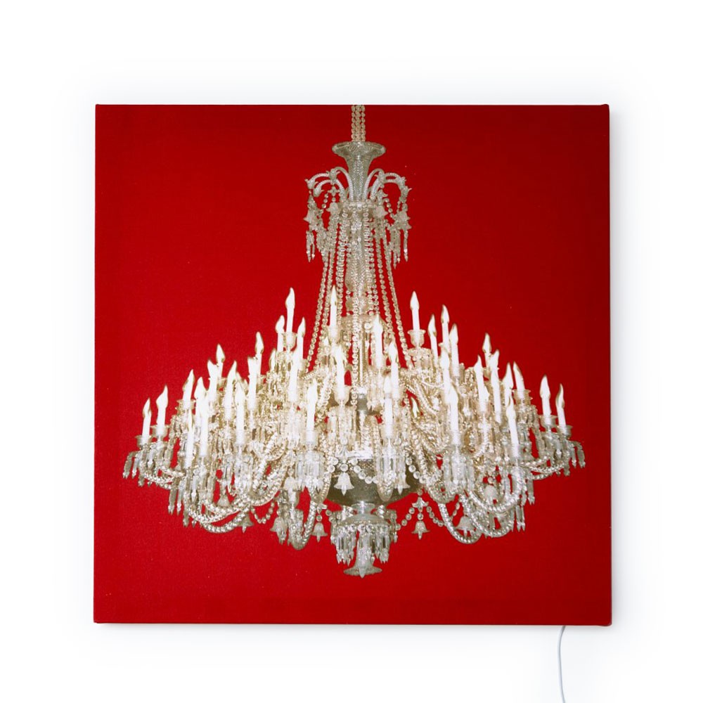 Grand Chandelier Glo-Canvas Red