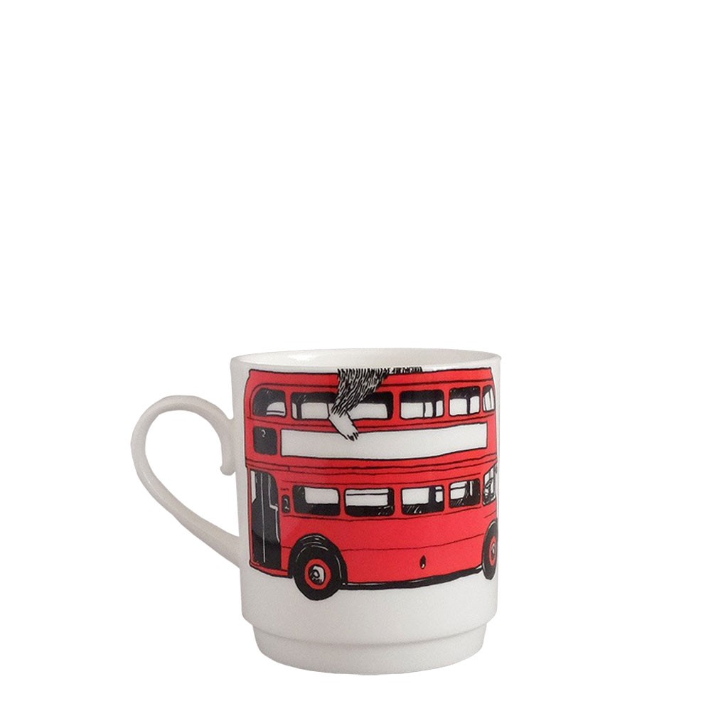 Mix & Match Stacking Cup - Red London Bus Bottom