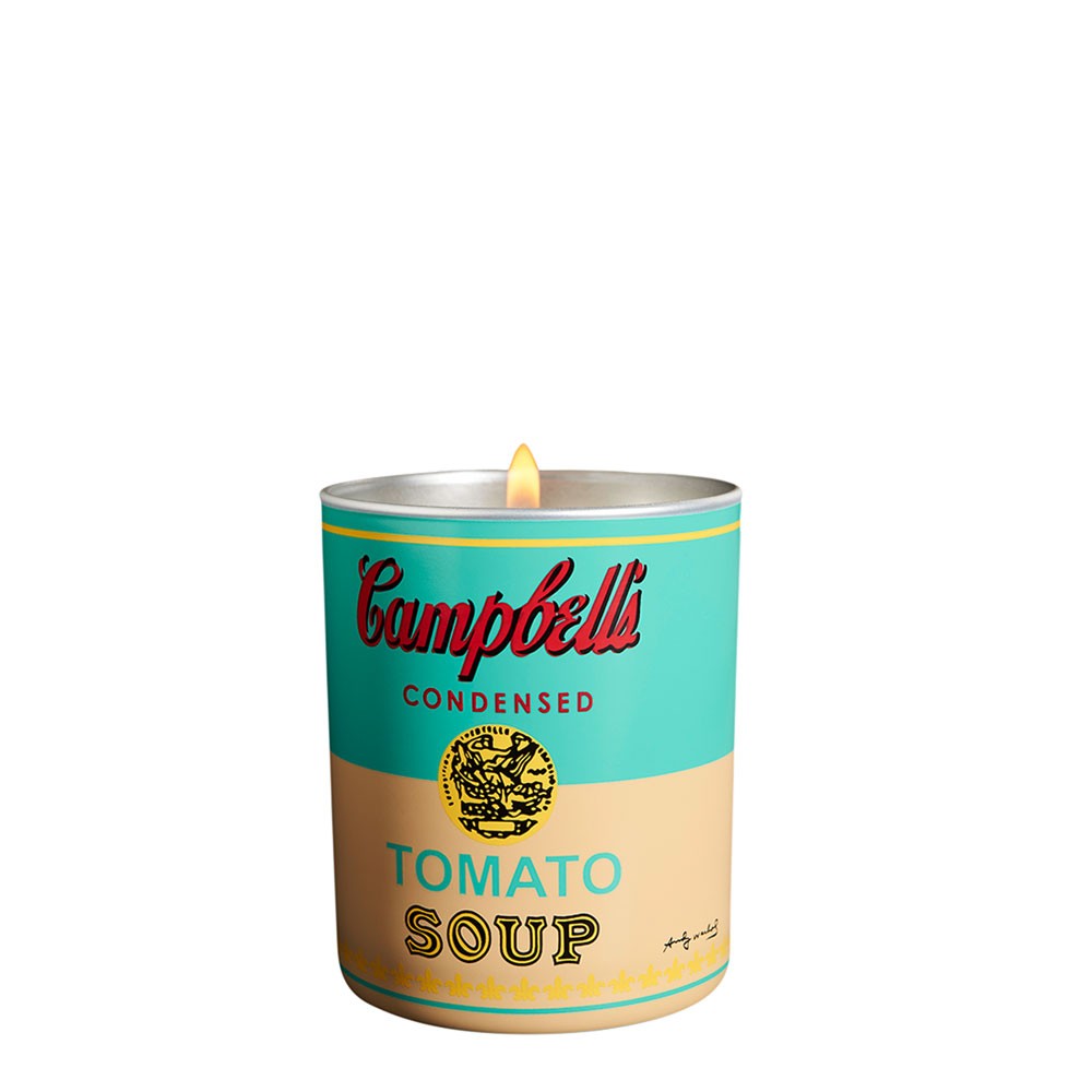 Andy Warhol Campbell Scented Candle - Turquoise/Yellow