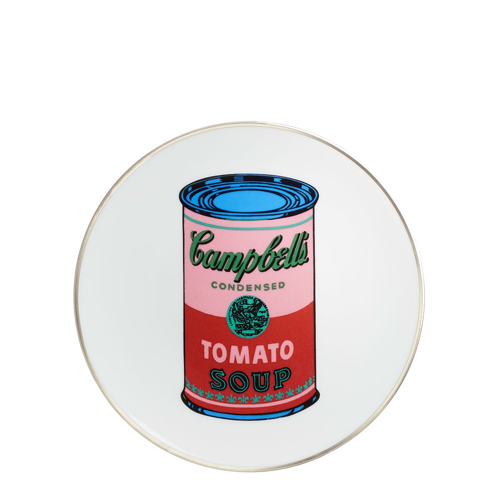 Andy Warhol Campbell Plate - Red/Pink