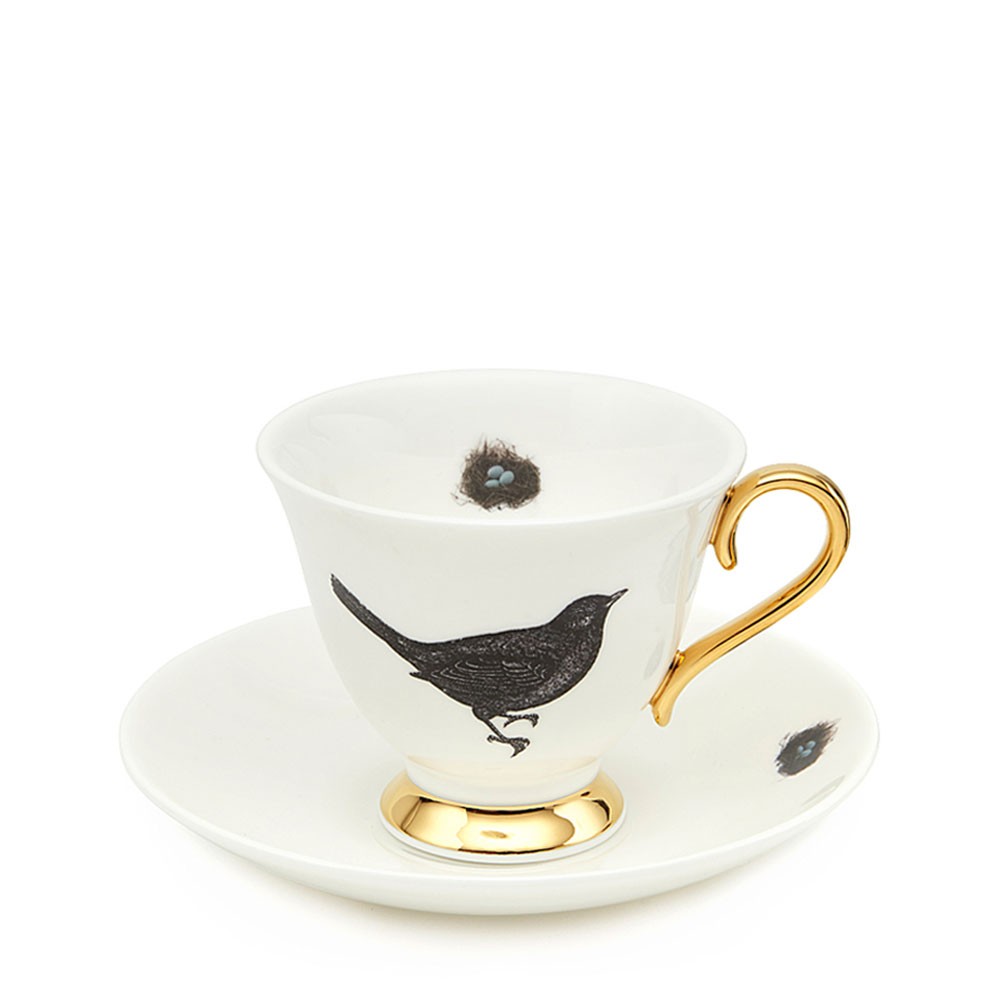 Bird and Nest teacup and saucer