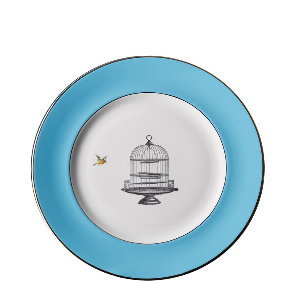 Birdcage Blue Dinner Plate