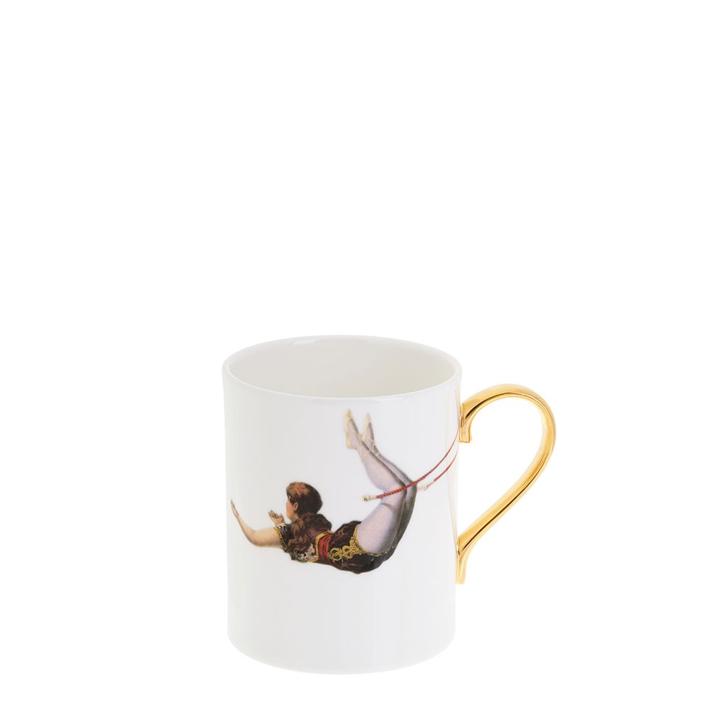 Trapeze Girl Bone China Mug