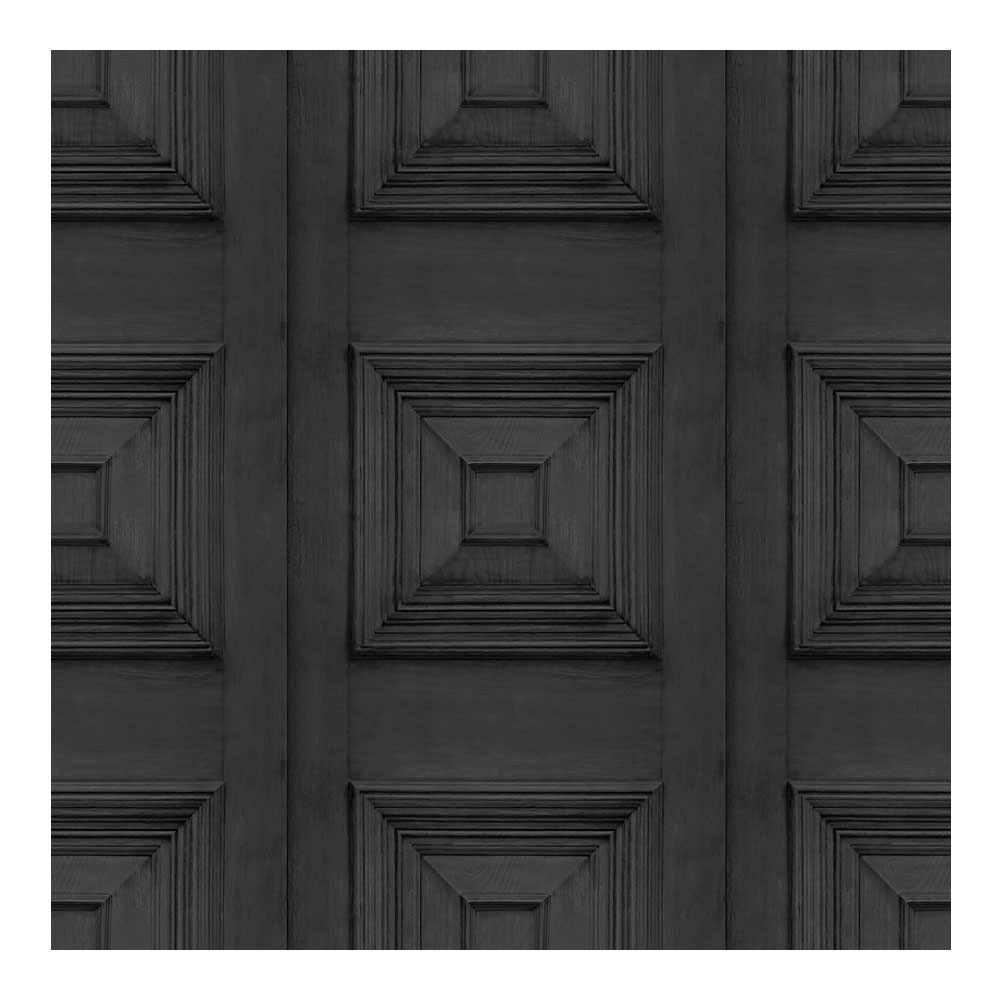 Victorian Panelling Wallpaper Charcoal 