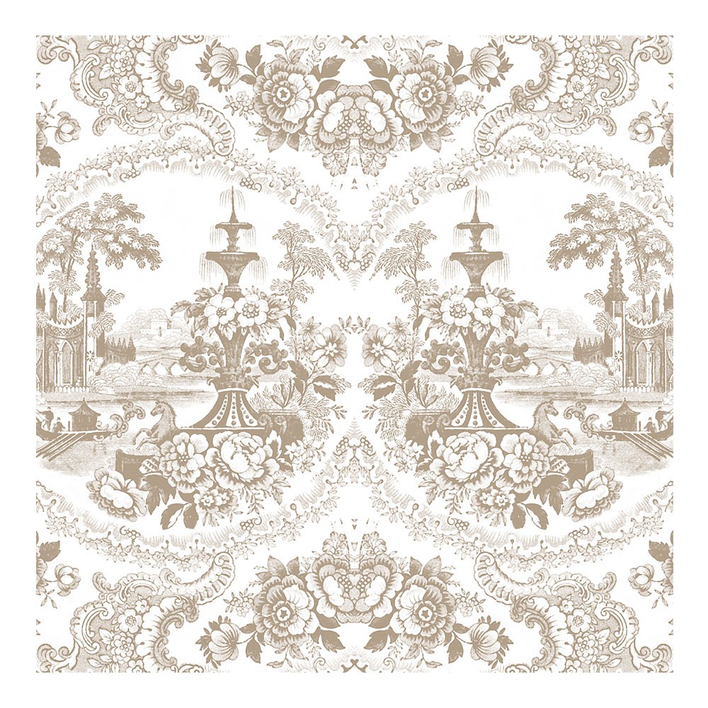Delft Baroque Wallpaper - Beige