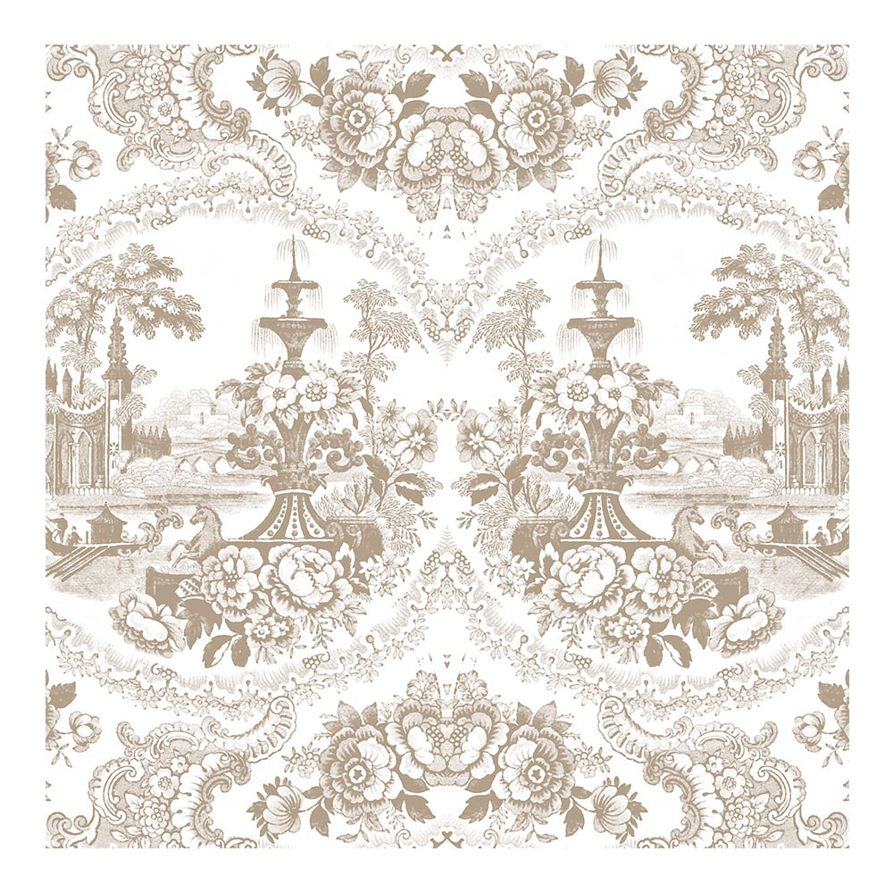 Delft Baroque Wallpaper - Beige