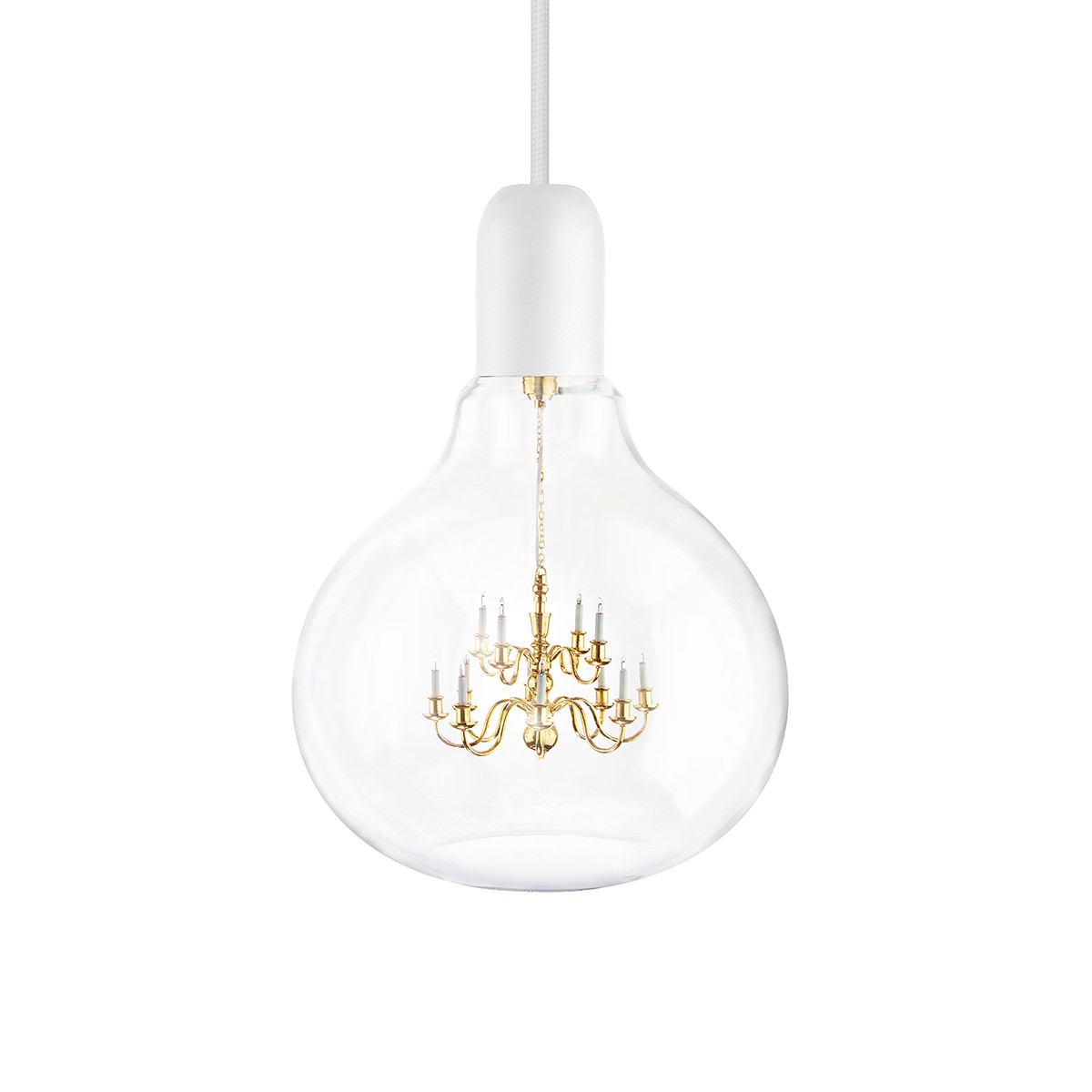 King Edison Pendant Lamp White