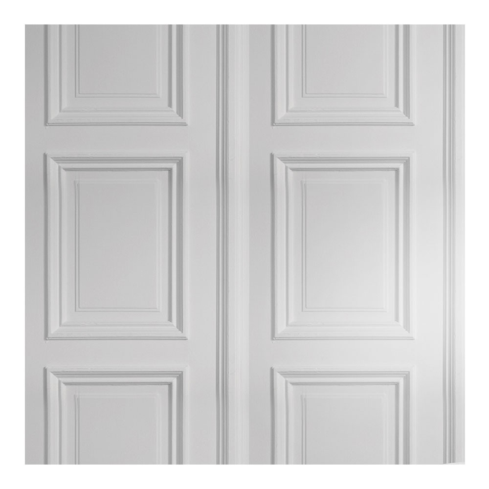 Panelling Wallpaper White