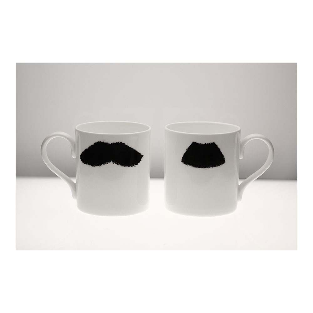 Moustache Mug XL - Mustafa Chaplin Black