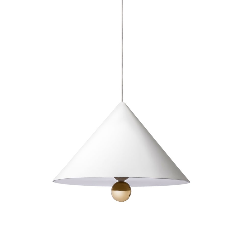 Cherry Pendant Lamp - White/Gold (Large)