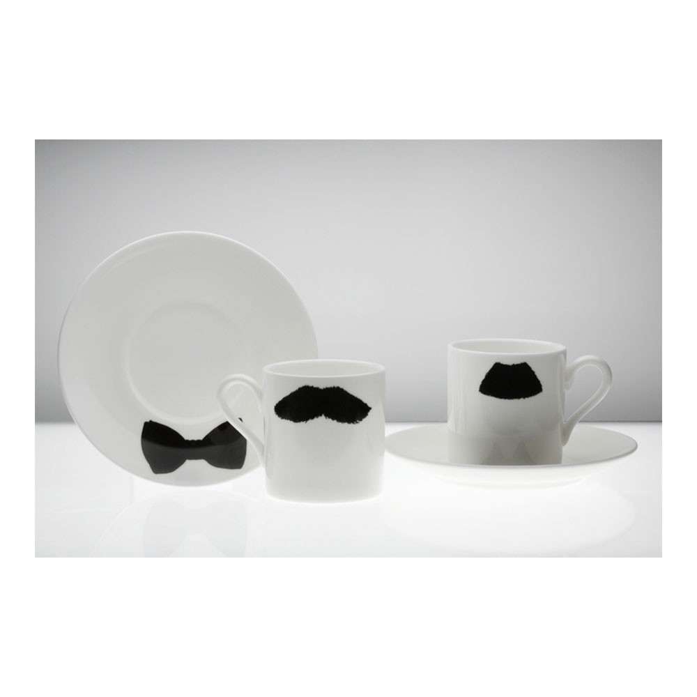 Moustache Espresso Cup & Saucer Mustafa Chaplin