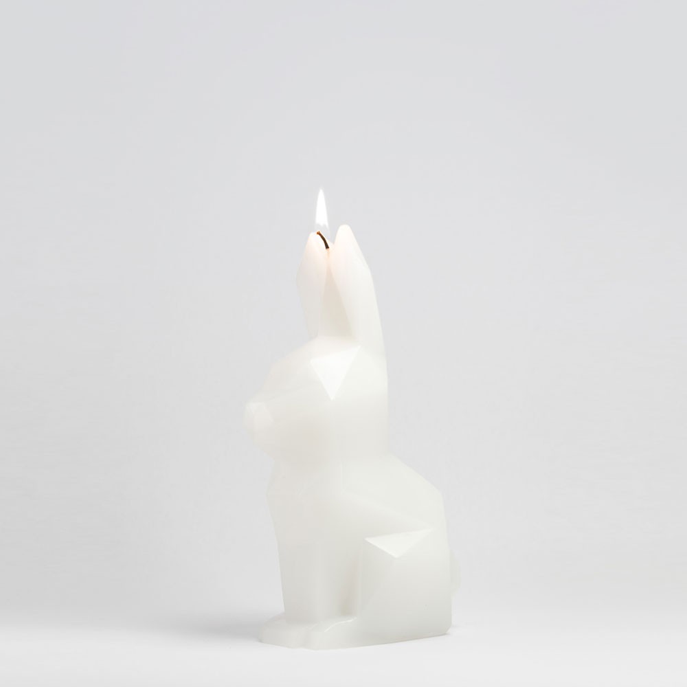 PyroPet HOPPA Candle - White