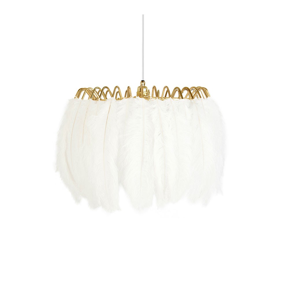 Feather Pendant Lamp - White