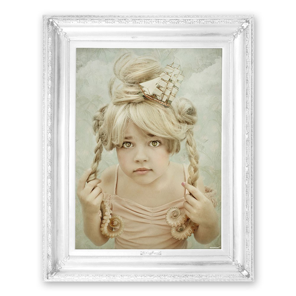 'Sea' Ornate framed canvas print