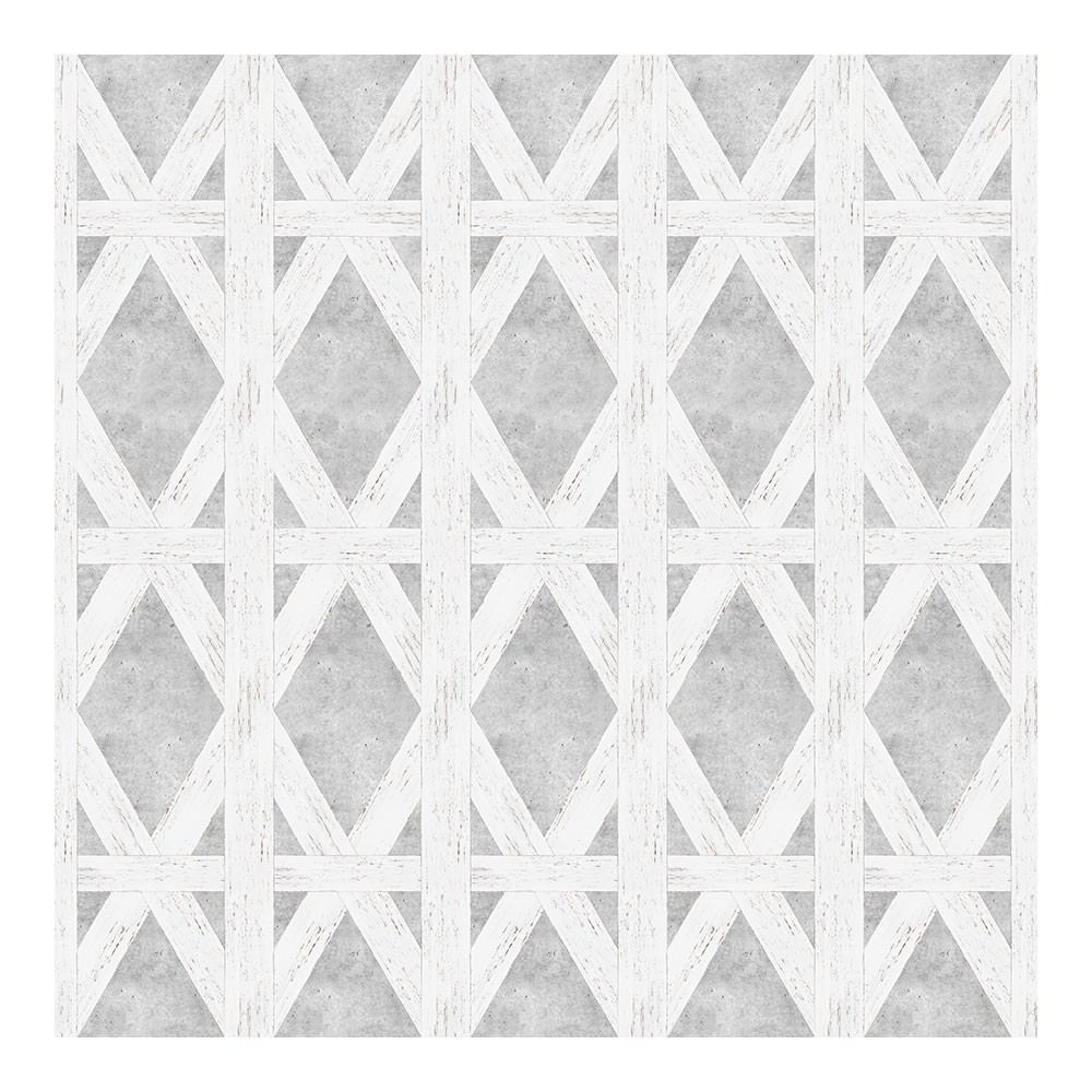 White Tudor Wallpaper