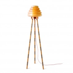 Colmena Floor Lamp - Wood veneer legs 