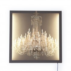 Grand Chandelier Glo-Canvas Grey