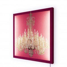 Grand Chandelier Glo-Canvas Pink