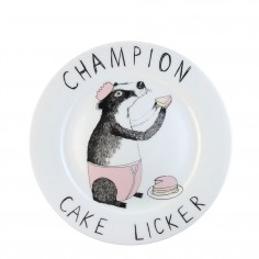 'Champion Cake Licker' Side Plate