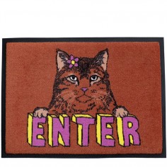 'Enter Cat' Welcome Door Mat