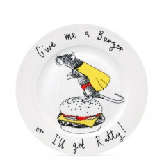 "Give me a burger" Side Plate