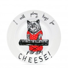 "Keys for Cheese" Side Plate