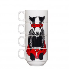 Super Badger Coffee Cups (4Cup Set)