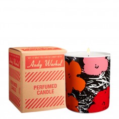 Andy Warhol Flowers Scented Candle - Red/Pink