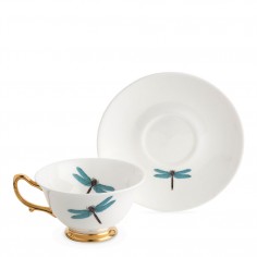 Dragonfly Teacup and Saucer