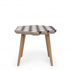 Diplopia Wood Stool (Dip Stool)