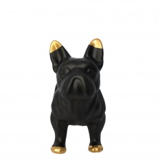 Black Ceramic Bulldog