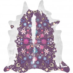 Gypsy Cowhide Rug - Purple