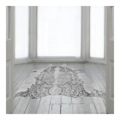 Persian Cowhide Rug Grey