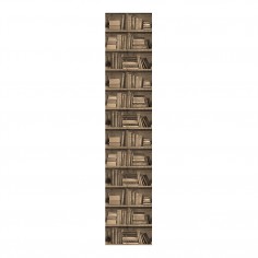 Bookshelf Wallpaper Sepia