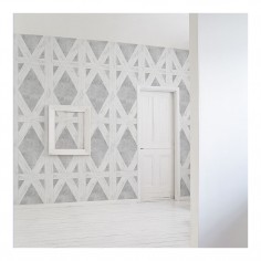 White Tudor Wallpaper