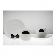 Moustache Espresso Cup & Saucer Mustafa Chaplin