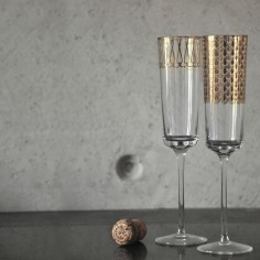First Gold Champagne Glass | Set 1
