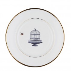 Birdcage and Bird Bone China Plate - Dinner plate