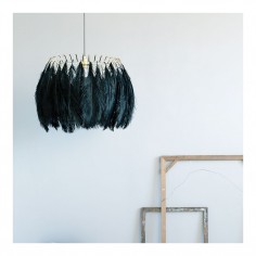 Feather Pendant Lamp - Black