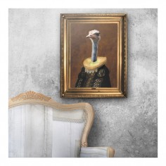 'Señora Emanuela' Ornate Framed Canvas Print