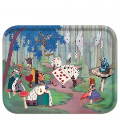 Alice in Wonderland tray – Alice lost in the woods