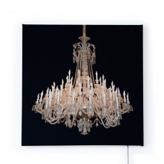 Grand Chandelier Glo-Canvas Black