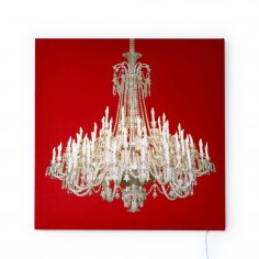 Grand Chandelier Glo-Canvas Red