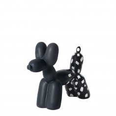 Big Top Ceramic Balloon Dog Bookend – Black & White